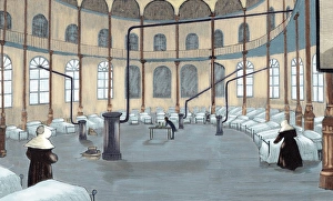 Spain. Madrid. Provisional hospital. 1890 Spain. Madrid. Provisional hospital. 1890