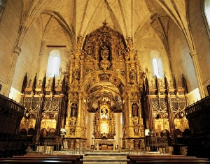 Spain. Monastery of Holy Saviour of Ona. Altarpiece Spain. Monastery of Holy Saviour of Ona. Altarpiece