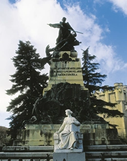 SPAIN. Segovia. Monument to Luis Daoiz and Pedro SPAIN. Segovia. Monument to Luis Daoiz and Pedro