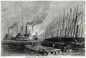 Spanish Gunboats at New York Harbour Spanish Gunboats at New York Harbour