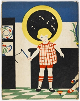 <b class=qtipBold><figcaption>Spinning top</figcaption></b><br>Small girl playing with a spinning top in the 1920s.<br><em>© Mary Evans/The Bookshop on the Heath Ltd</em> Spinning top