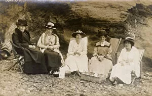 Hastings Gallery: Five Spinsters having a Picnic on the Beach
