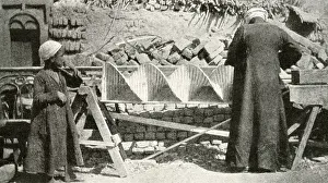 Spiral wooden pump used for water supply, Egypt Spiral wooden pump used for water supply, Egypt