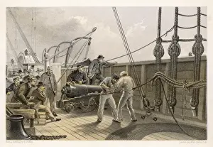 Great Eastern Ship Prints: Splicing Atlantic Cable