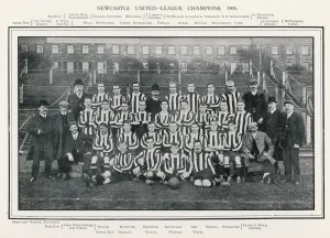 Newcastle United 1905 Football Print