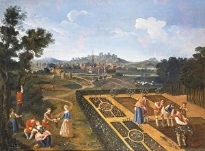 <b class=qtipBold><figcaption>Spring, 18th century French School</figcaption></b><br>Spring, 18th century French School (possibly by Francois Octavien, 1695-1736). Showing people planting in a garden, tilling the soil, minding the lambs and gathering spring flowers.<br><em>© Mary Evans Picture Library</em> Spring, 18th century French School