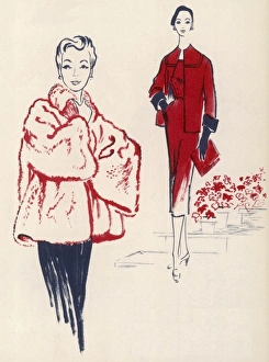 For Spring Outdoors, fashions for 1954 For Spring Outdoors, fashions for 1954