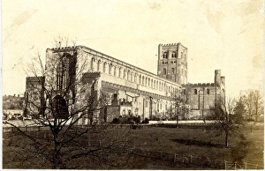 St. Albans Abbey, west front, St Albans, Hertfordshire St. Albans Abbey, west front, St Albans, Hertfordshire