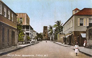St. Kitts, West Indies - Church Street, Basseterre St. Kitts, West Indies - Church Street, Basseterre