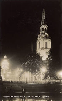St. Martins in the Field Church, London - Floodlit