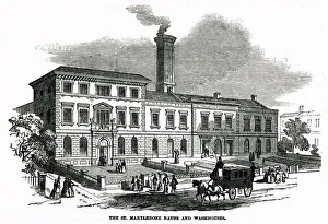 St. Marylebone baths and washouses 1850 St. Marylebone baths and washouses 1850