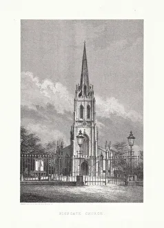Highgate Gallery: St Michaels Church, Highgate, North London