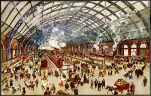 St Pancras Station Print, Midland Railway