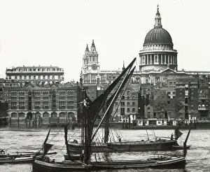 St Paul's Cathedral from River Thames, London St Paul's Cathedral from River Thames, London