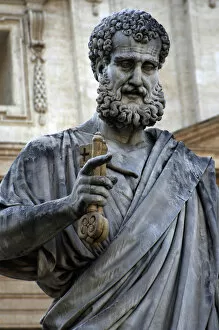 Images Dated 7th April 2009: St. Peters statue. Sculpted from 1838-1840 by Venetian scul