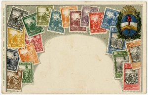 Stamp Card produced by Ottmar Zeihar - Argentina Stamp Card produced by Ottmar Zeihar - Argentina