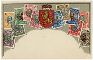 Stamp Card produced by Ottmar Zeihar - Bulgaria Stamp Card produced by Ottmar Zeihar - Bulgaria
