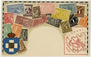 Stamp Card produced by Ottmar Zeihar - Greece Stamp Card produced by Ottmar Zeihar - Greece