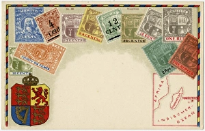 Stamp Card produced by Ottmar Zeihar - Mauritius Stamp Card produced by Ottmar Zeihar - Mauritius