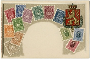 Stamp Card produced by Ottmar Zeihar - Norway Stamp Card produced by Ottmar Zeihar - Norway