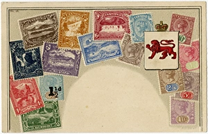 Stamp Card produced by Ottmar Zeihar - Tasmania Stamp Card produced by Ottmar Zeihar - Tasmania