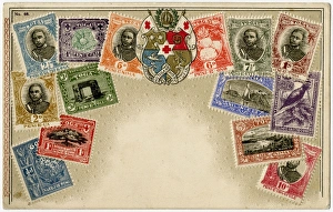 Stamp Card produced by Ottmar Zeihar - Tonga Stamp Card produced by Ottmar Zeihar - Tonga