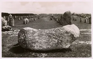 Standing stones at Carnac, Brittany, France Standing stones at Carnac, Brittany, France