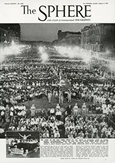 Start of the Suez Crisis - Vast crowds in Alexandria listen to Colonel Nassers spwwch Start of the Suez Crisis - Vast crowds in Alexandria listen to Colonel Nassers spwwch