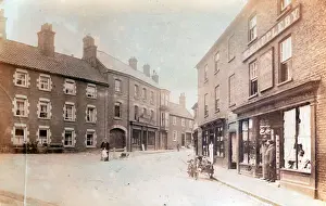 Prints of Station Road, Ollerton, Newark-on-Trent, near Mansfield, Nottinghamshire, England. Date: 1900s Nottinghamshire Prints: Station Road, Ollerton Print, Nottinghamshire, 1900s