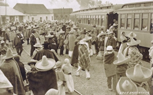 Juarez Gallery: Station scene, Amecameca de Juarez, Mexico