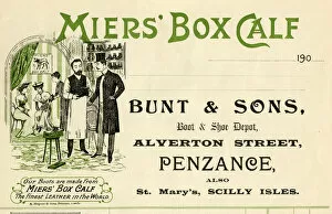Stationery, Bunt & Sons, Penzance, Cornwall