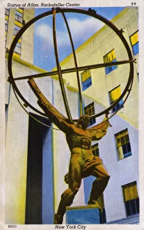 Supporting Gallery: Statue of Atlas - Rockefeller Center - New York, USA