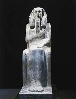 Cairo Gallery: Statue of Djoser. Egyptian art