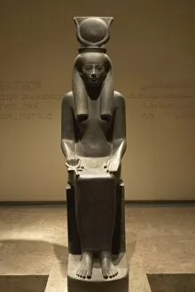 Nile Gallery: Statue of the goddess Hathor, depicted with cow horns and so