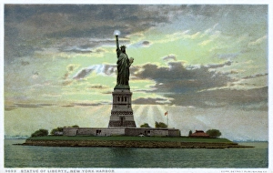 The Statue of Liberty in New York Harbour, New York, USA The Statue of Liberty in New York Harbour, New York, USA