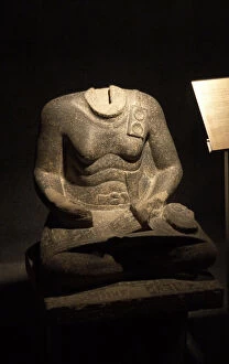 Egypt Gallery: Statue of Mentuhotep. Egyptian Art Museum. Luxor. Egypt