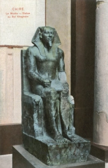 Statue of Pharao Khafra in the Egyptian Museum in Cairo Statue of Pharao Khafra in the Egyptian Museum in Cairo