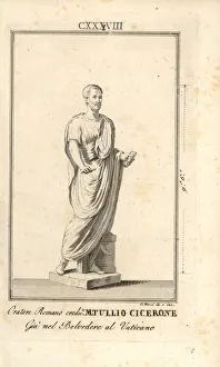 Statue of a Roman orator and politician believed Statue of a Roman orator and politician believed