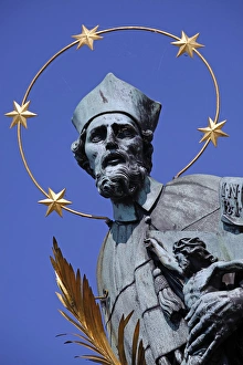 Statue of St. John on the Charles Bridge in Prague Statue of St. John on the Charles Bridge in Prague