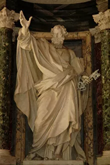 Images Dated 9th October 2008: Statue of St Peter, Basilica di San Giovanni in Laterano