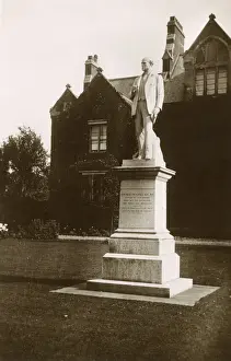 Statue of Thomas Hughes Print circa 1920s
