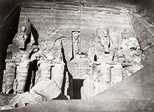 Statues, Abu Simbel, Egypt, circa 1880s Statues, Abu Simbel, Egypt, circa 1880s