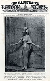 Statuette of Isis from store chamber in Tutankhamun's tomb Statuette of Isis from store chamber in Tutankhamun's tomb