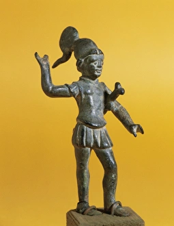 Statuette of Mars, god of war. Roman. Bronze. From Rome. 2nd Statuette of Mars, god of war. Roman. Bronze. From Rome. 2nd