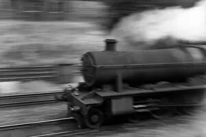 Speeding Collection: Steam engine speeding along