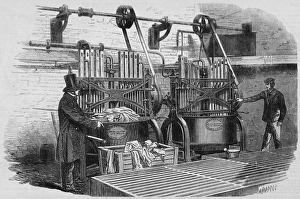 Steam washing machinery at St. Pancras workhouse Steam washing machinery at St. Pancras workhouse