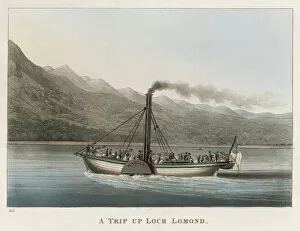 Sailing Ships Gallery: Steamer on Loch Lomond