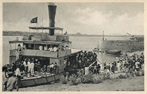 Steamer on Zambezi River, Mozambique Steamer on Zambezi River, Mozambique