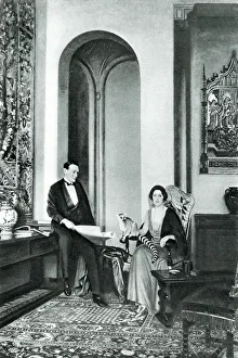 Stephen Gallery: The Stephen Courtaulds and their pet Lemur