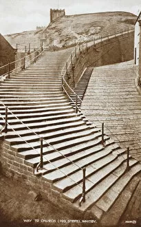 Steps Gallery: Steps up to Whitby Church